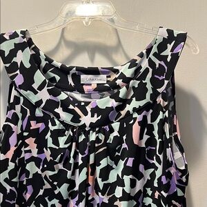 Calvin Klein Women's Top - Black, Pink, Purple, Green